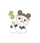 おめめが魚な女の子（個別スタンプ：8）