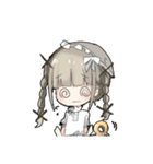 人形の女の子（個別スタンプ：19）