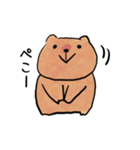 ぬるっとカピバラスタンプ（個別スタンプ：6）
