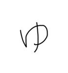 handwriting letter（個別スタンプ：37）