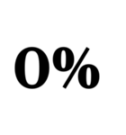 数字スタンプ パーセント（個別スタンプ：1）