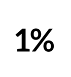 数字スタンプ パーセント（個別スタンプ：2）
