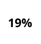 数字スタンプ パーセント（個別スタンプ：6）