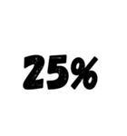数字スタンプ パーセント（個別スタンプ：7）