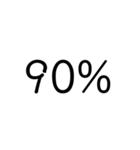 数字スタンプ パーセント（個別スタンプ：13）