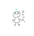 めぇの日常(手描きお絵かきスタイル)（個別スタンプ：2）