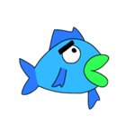 青魚と小魚スタンプ（個別スタンプ：9）