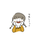 みつあみちゃん の 日常（個別スタンプ：37）