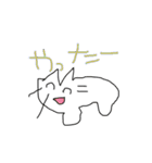 幼児が描く猫スタンプ（個別スタンプ：1）