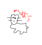 幼児が描く猫スタンプ（個別スタンプ：4）
