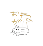 幼児が描く猫スタンプ（個別スタンプ：7）
