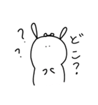 普段のめがねうさぎ（個別スタンプ：5）