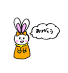 控えめにかわいいウサギのスタンプ（個別スタンプ：2）