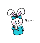 控えめにかわいいウサギのスタンプ（個別スタンプ：6）