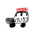 子どもの落書き(車)（個別スタンプ：1）