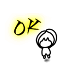 背中で語れるヤツ(ねこ)になれ（個別スタンプ：12）