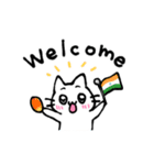 しゅきねこあわー ＆ ナマステ（個別スタンプ：5）