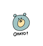 ゆるい青クマ（個別スタンプ：2）