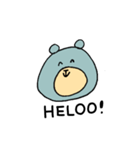 ゆるい青クマ（個別スタンプ：3）