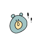 ゆるい青クマ（個別スタンプ：10）