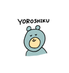 ゆるい青クマ（個別スタンプ：12）