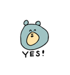 ゆるい青クマ（個別スタンプ：14）