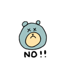 ゆるい青クマ（個別スタンプ：15）