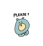 ゆるい青クマ（個別スタンプ：18）