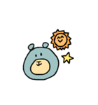 ゆるい青クマ（個別スタンプ：34）