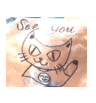 跳び跳ねる猫（個別スタンプ：7）