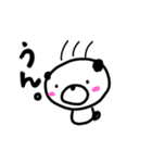 デフォルメっぽいダルマのようなパンダ（個別スタンプ：9）