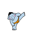 相撲とるゾウ（個別スタンプ：10）