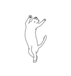 変なポーズの猫（個別スタンプ：15）