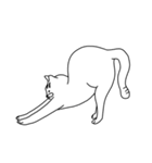 変なポーズの猫（個別スタンプ：16）