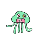 気分で色が変わるクラゲ（個別スタンプ：1）