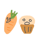 キャロットケーキたべたい（個別スタンプ：1）