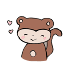 おさるのもんちゃん①（個別スタンプ：4）
