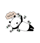 ゆる〜いパンダの日常英単語（個別スタンプ：3）