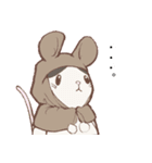 パンダマウス頭巾 ～文字少なめ～（個別スタンプ：2）