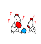 ニワトリとたまごのにちじょう v1.0（個別スタンプ：40）