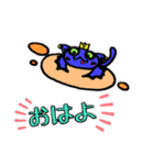 コウモリと猫のミックスです。（個別スタンプ：3）