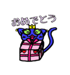 コウモリと猫のミックスです。（個別スタンプ：12）
