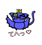 コウモリと猫のミックスです。（個別スタンプ：16）