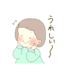 オン眉女の子のお返事スタンプ〜日常〜（個別スタンプ：22）