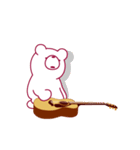 動くクマ。クマなのにギター弾き語り。（個別スタンプ：15）