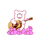 動くクマ。クマなのにギター弾き語り。（個別スタンプ：21）