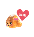 クロワッサン・パン実写 〜よく使う言葉〜（個別スタンプ：21）