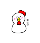 丸いにわとり（個別スタンプ：13）