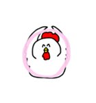 丸いにわとり（個別スタンプ：18）