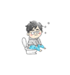 めがね筋トレーニーの日常（個別スタンプ：38）